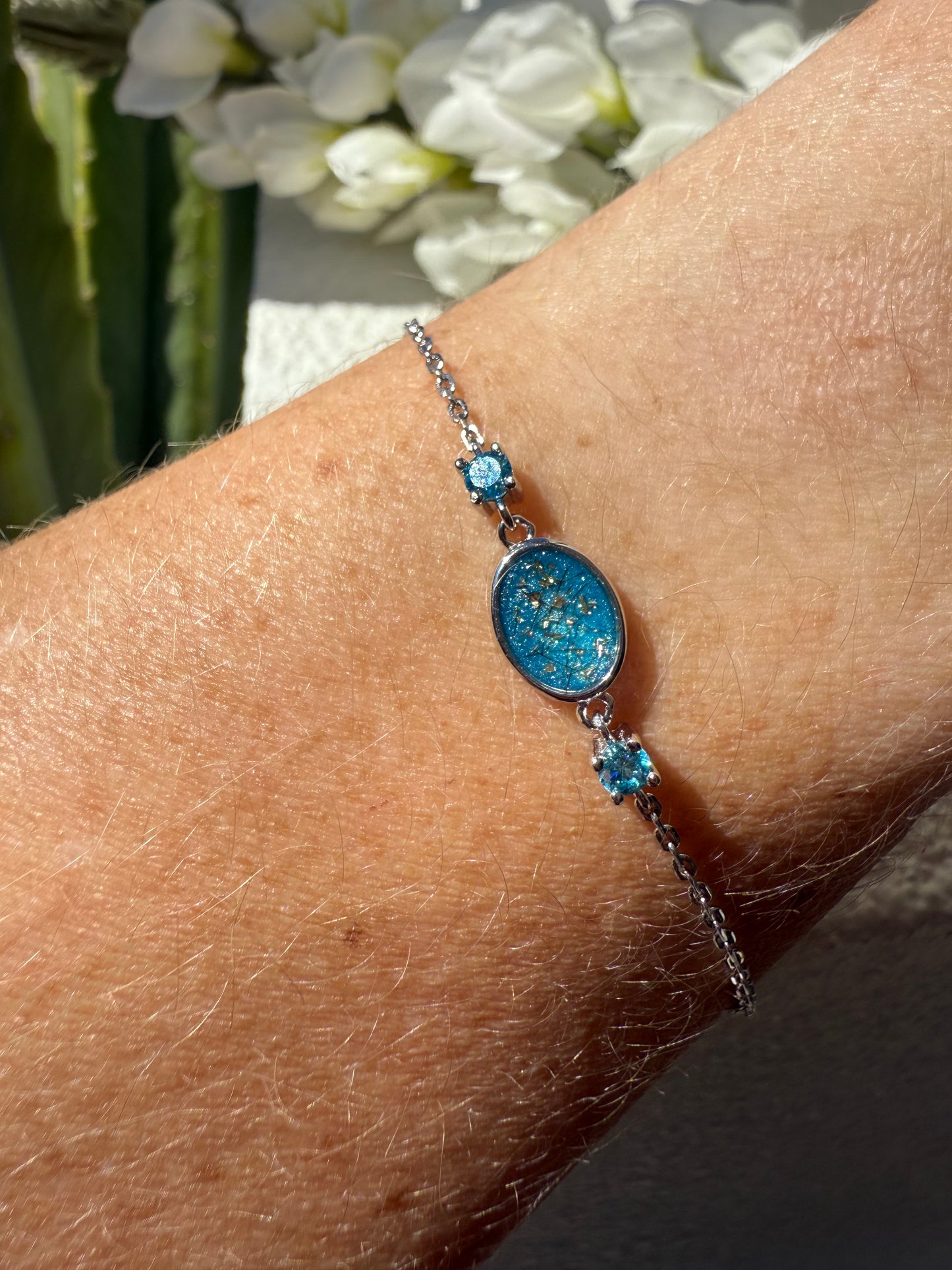 Oval Birthstone Keepsake Bracelet