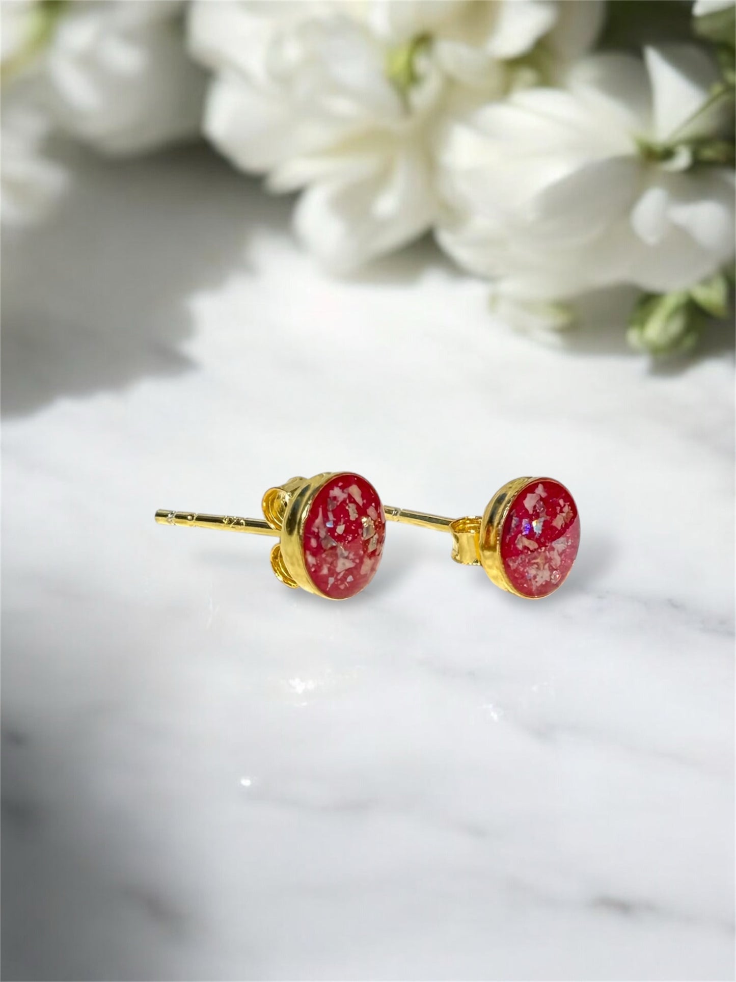 Classic Round Breastmilk | Memorial Keepsake Earrings