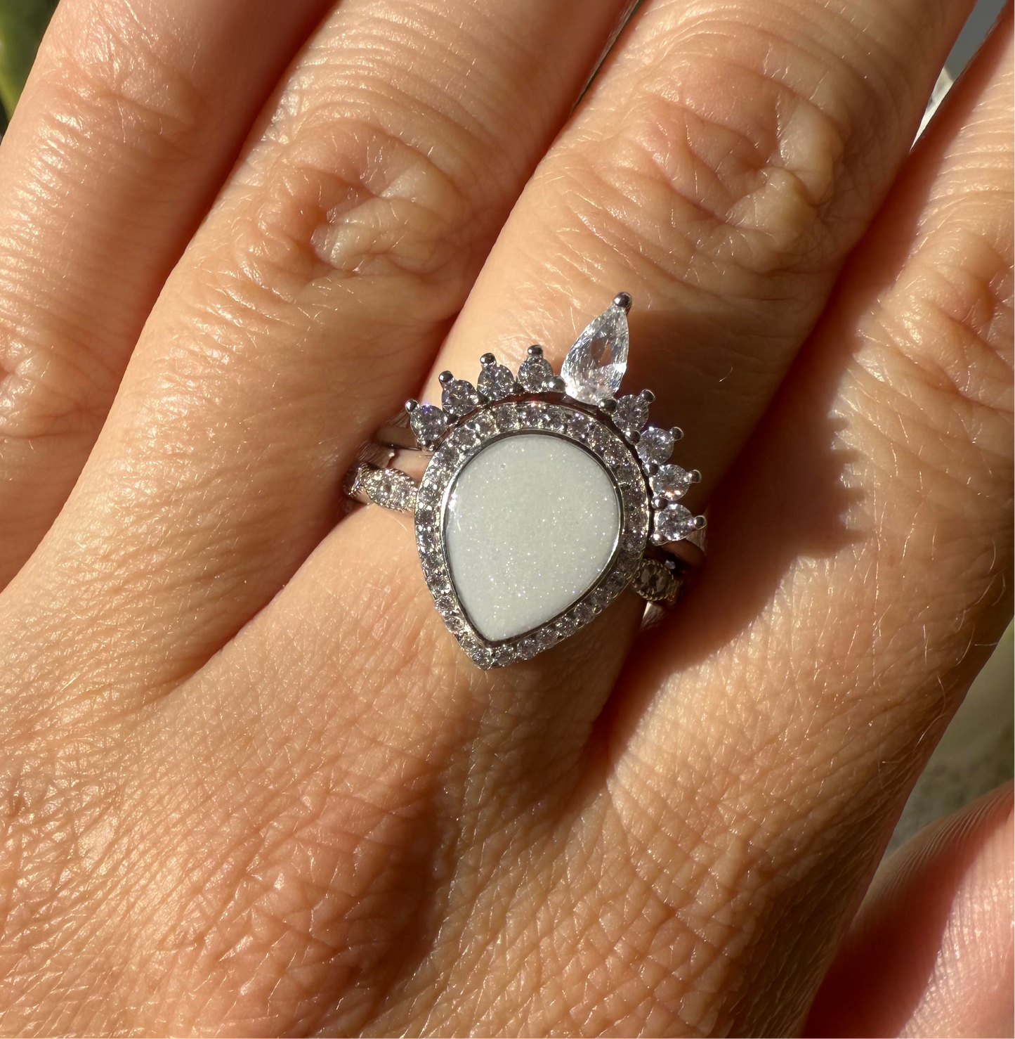 Love Drop Breastmilk | Memorial Keepsake Ring - Stacker Set