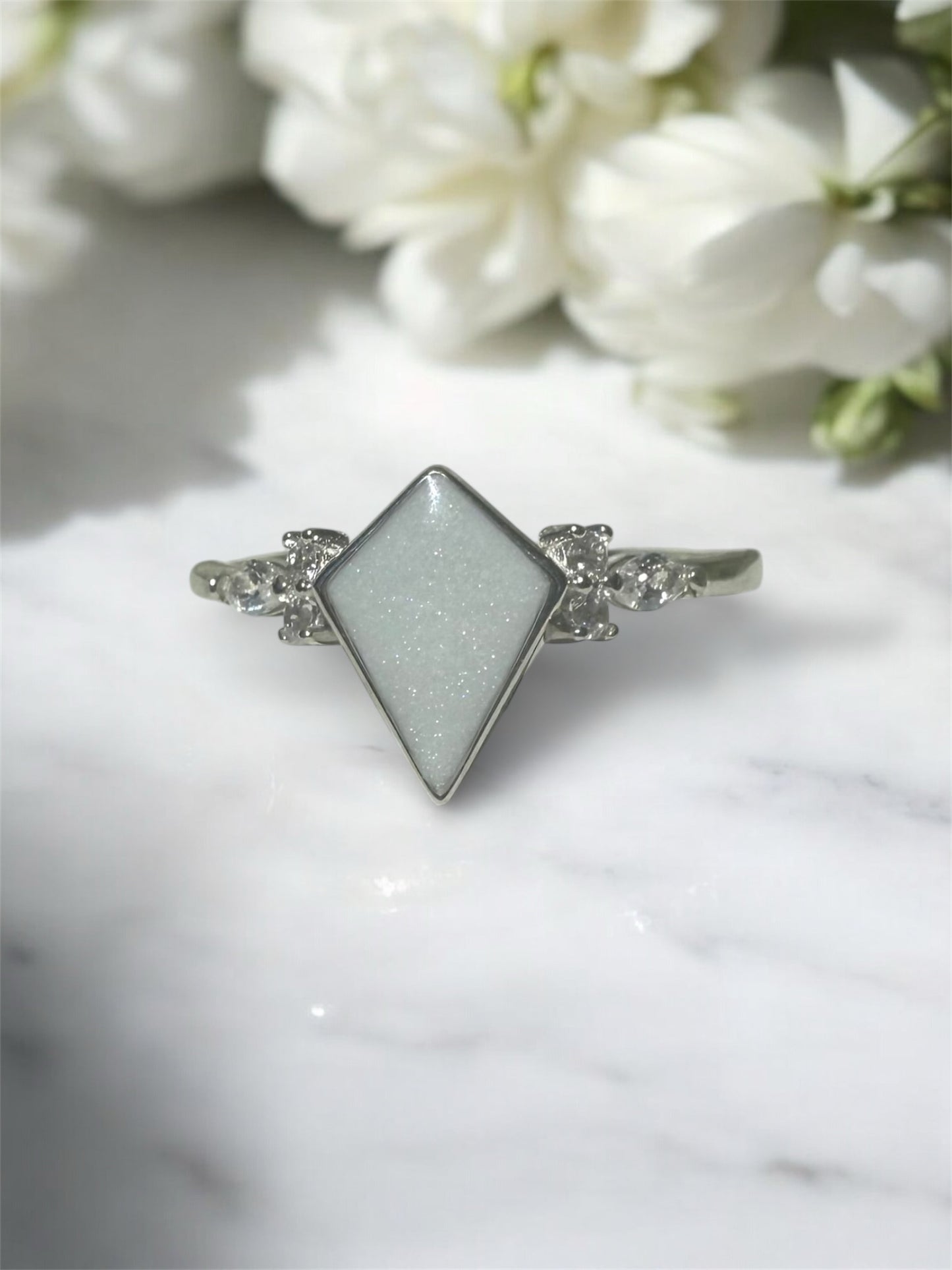 Diamonds In The Sky Breastmilk | Memorial Keepsake Ring