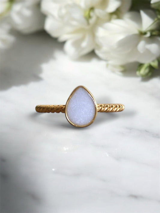 Twisted Pear Breastmilk | Memorial Keepsake Ring