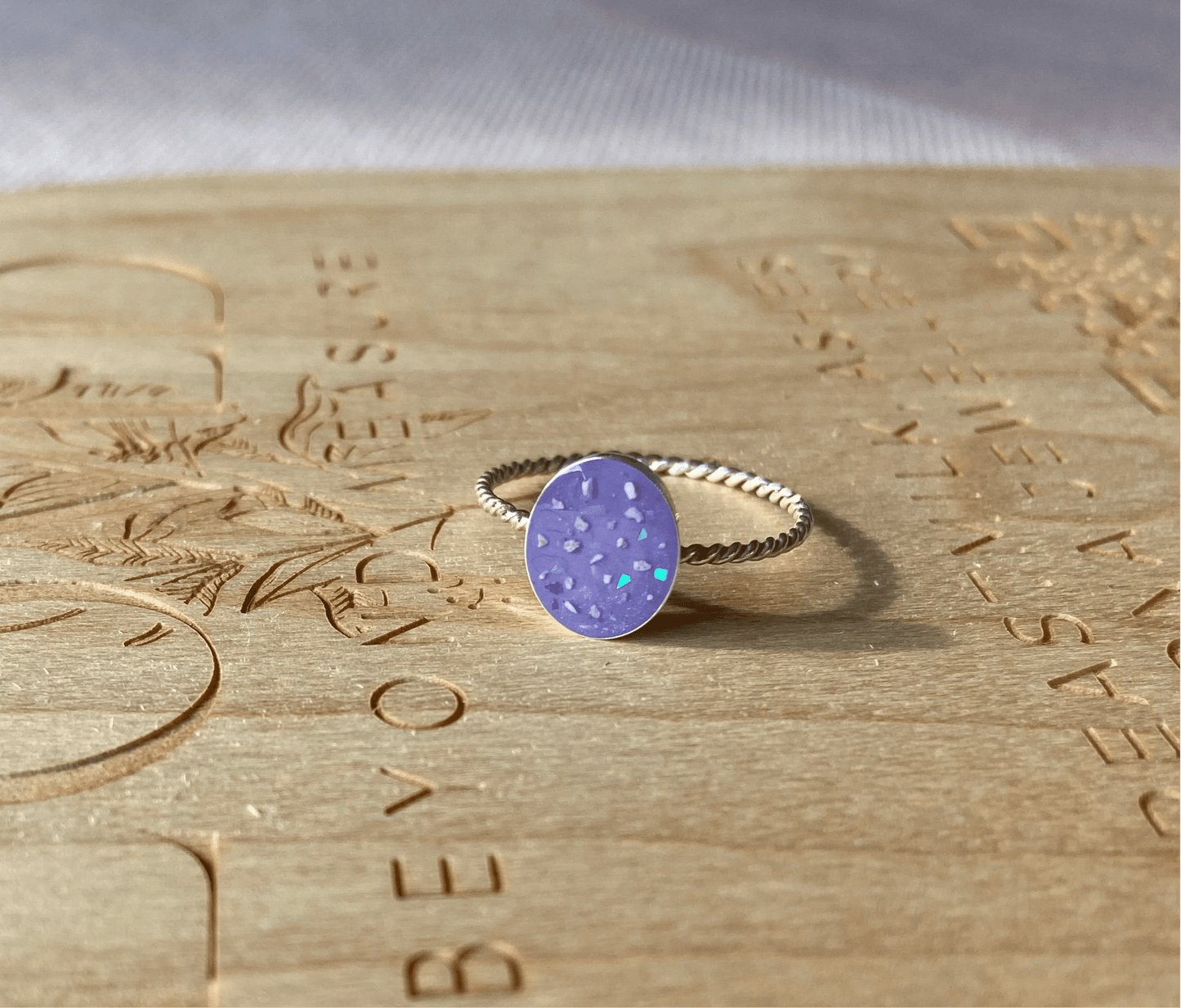 Dainty Twisted Oval Ring - Loved Beyond Measure Keepsakes