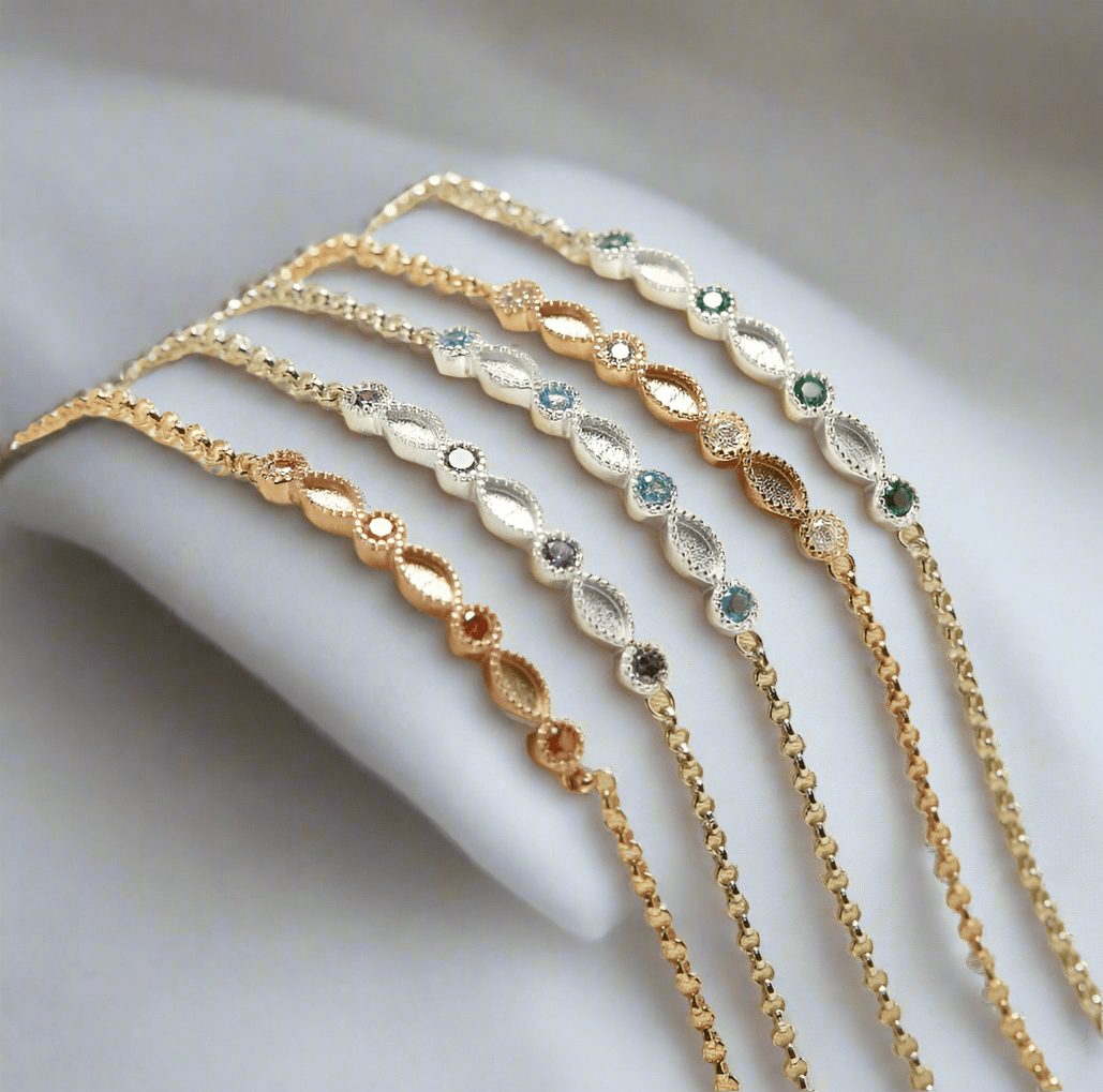 Eternal Birthstone Bracelet - Loved Beyond Measure Keepsakes