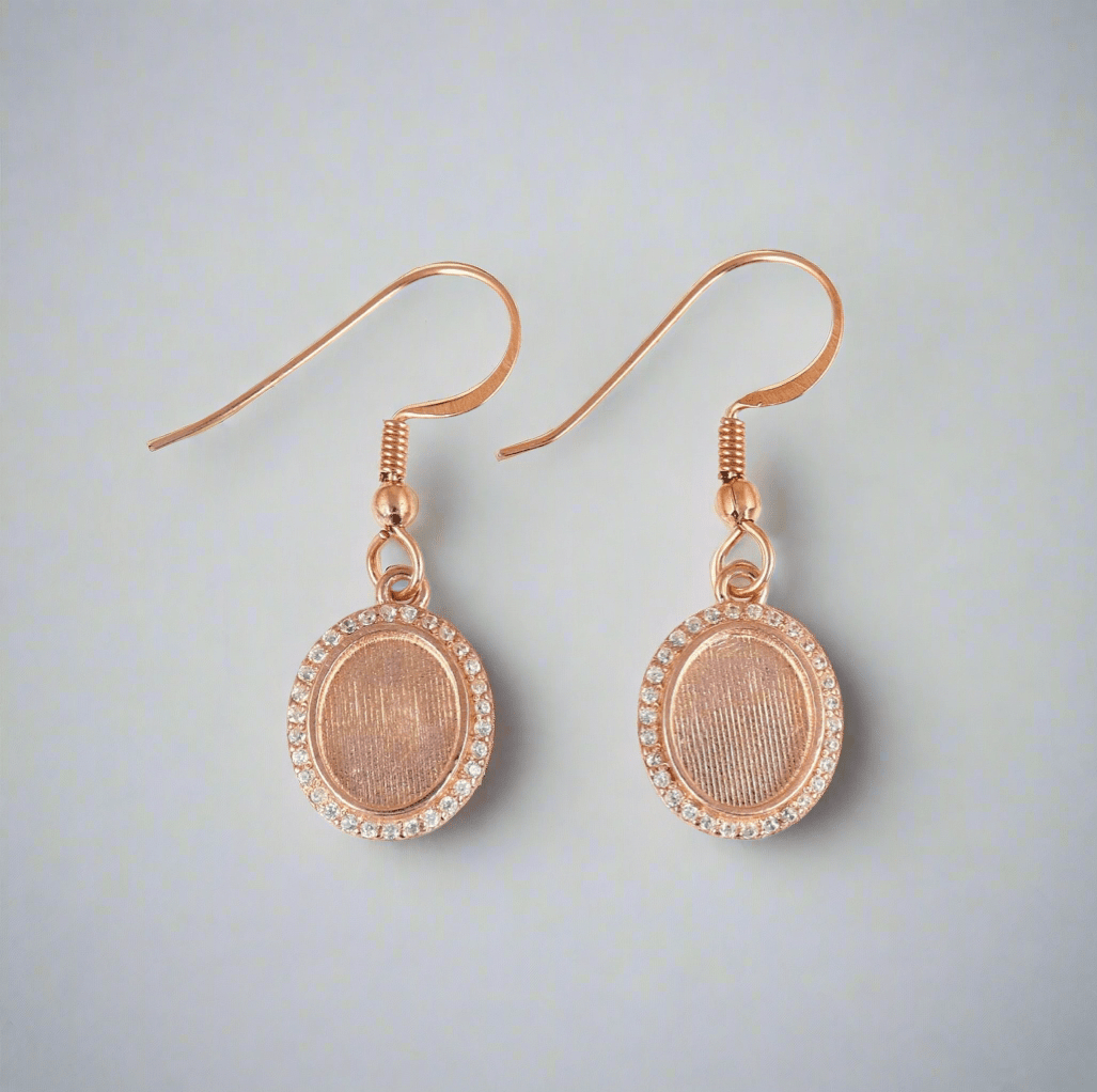 Oval Drop Earrings - Loved Beyond Measure Keepsakes