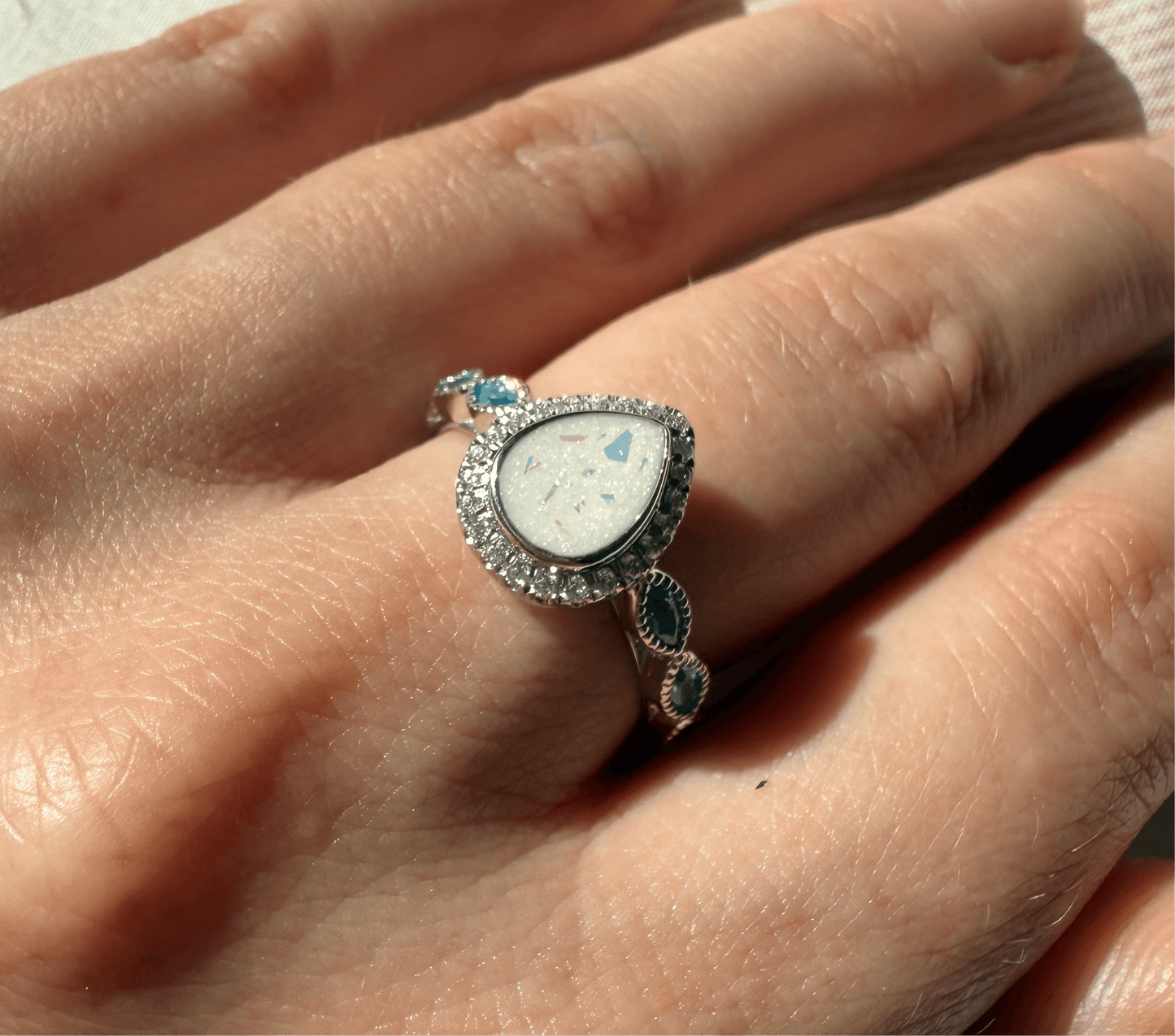 Princess Pear Ring - Loved Beyond Measure Keepsakes