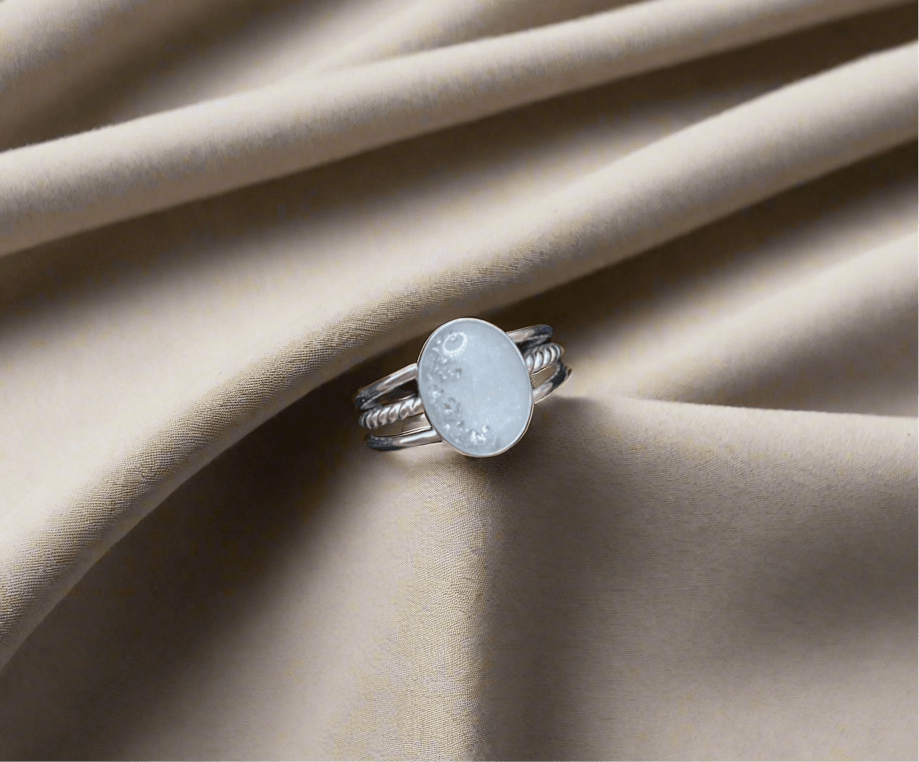 Trio Oval Ring - Loved Beyond Measure Keepsakes