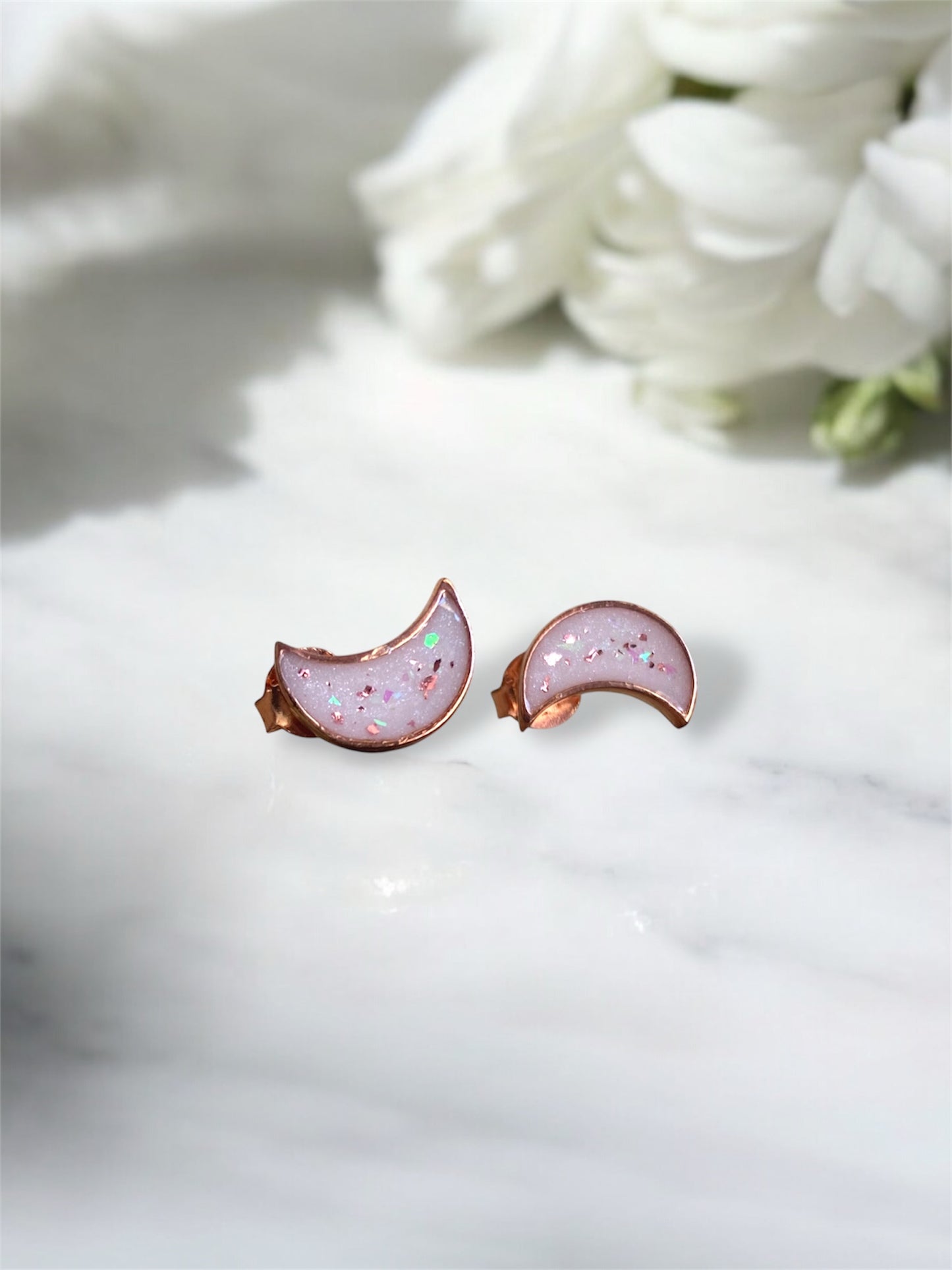 Loved To The Moon Breastmilk | Memorial Keepsake Earrings