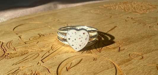Trio Love Keepsake Ring - Personalized Handmade Jewelry in Silver or Gold