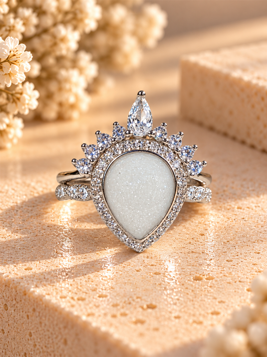 Love Drop Breastmilk | Memorial Keepsake Ring - Stacker Set