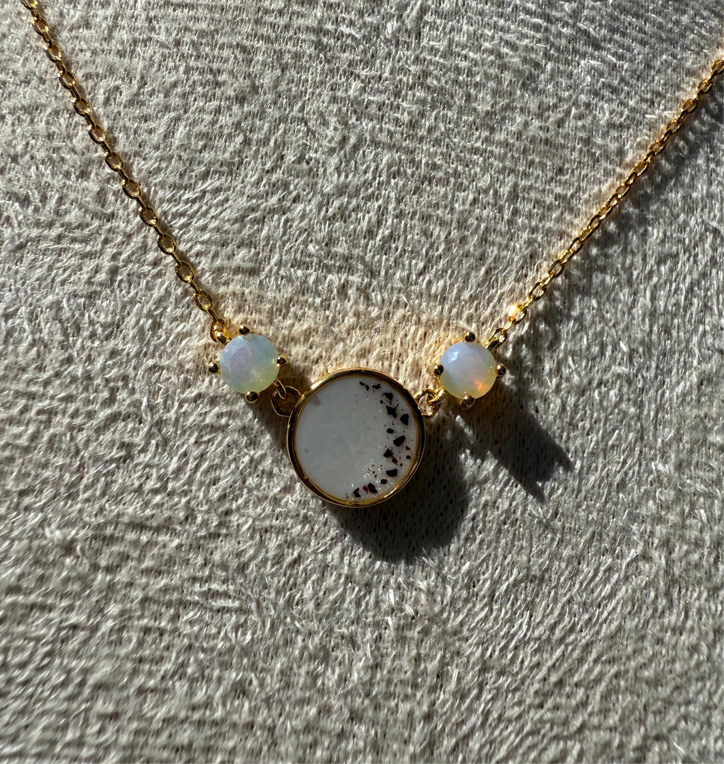 Round Birthstone Keepsake Necklace