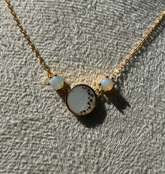 Round Birthstone Keepsake Necklace