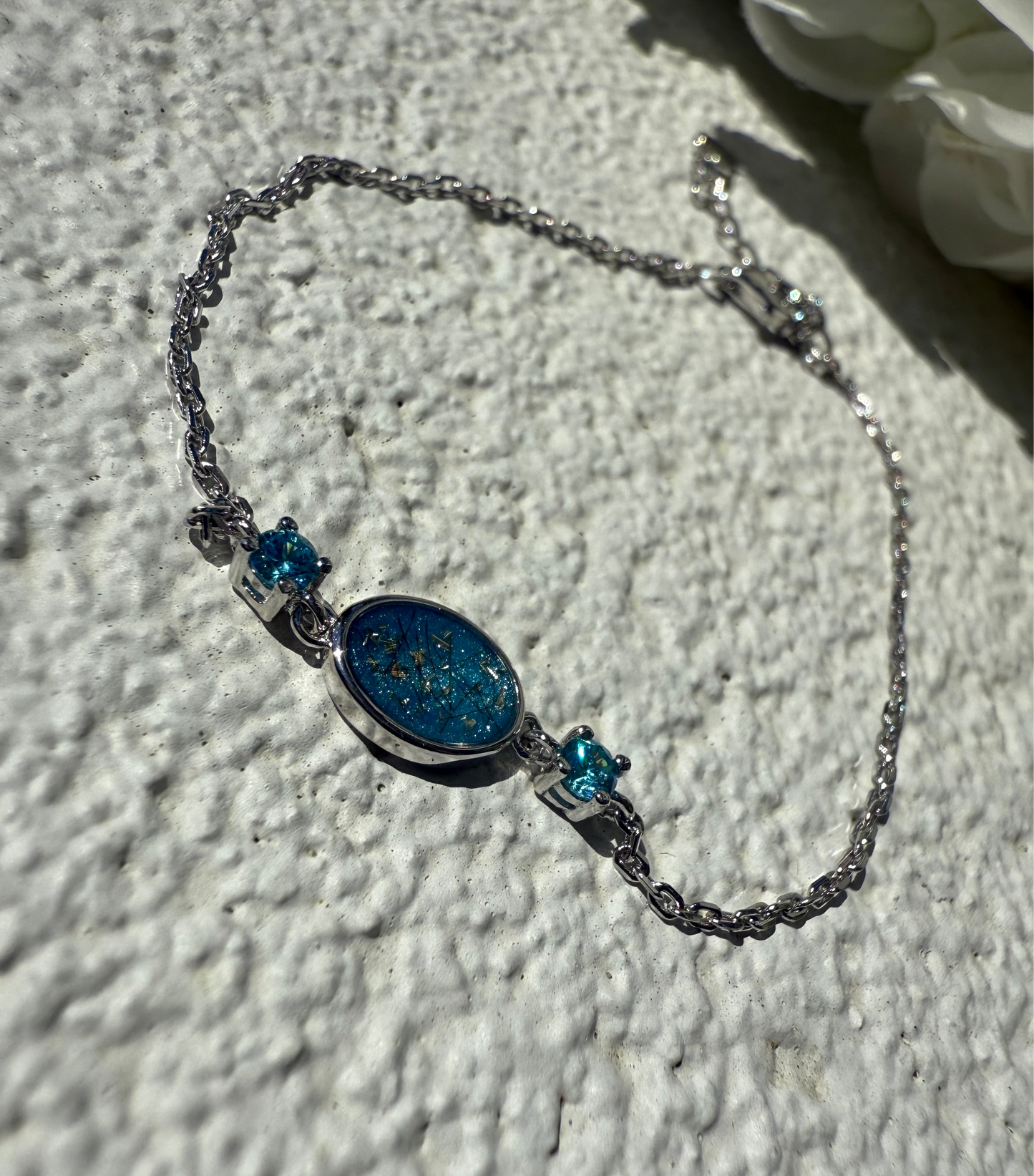 Oval Birthstone Keepsake Bracelet