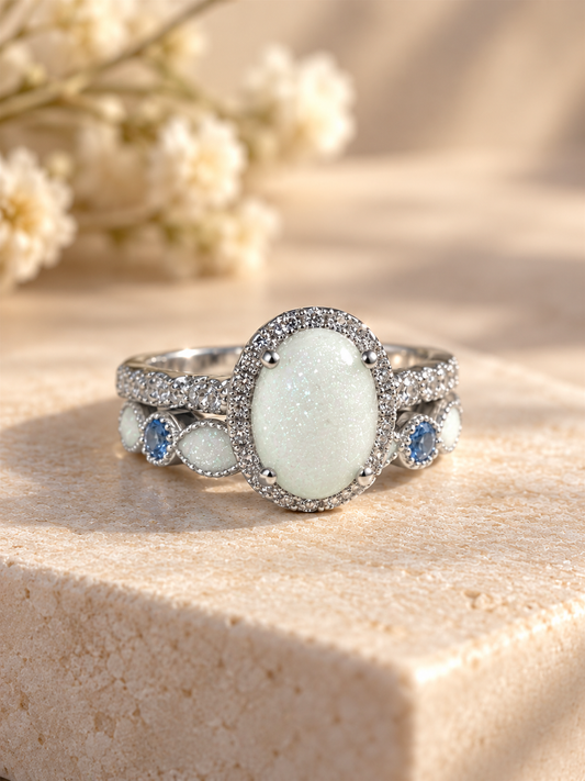 Crowning Glory Breastmilk | Memorial Keepsake Ring - Set