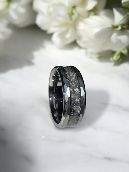 Hammered Breastmilk | Memorial Keepsake Ring