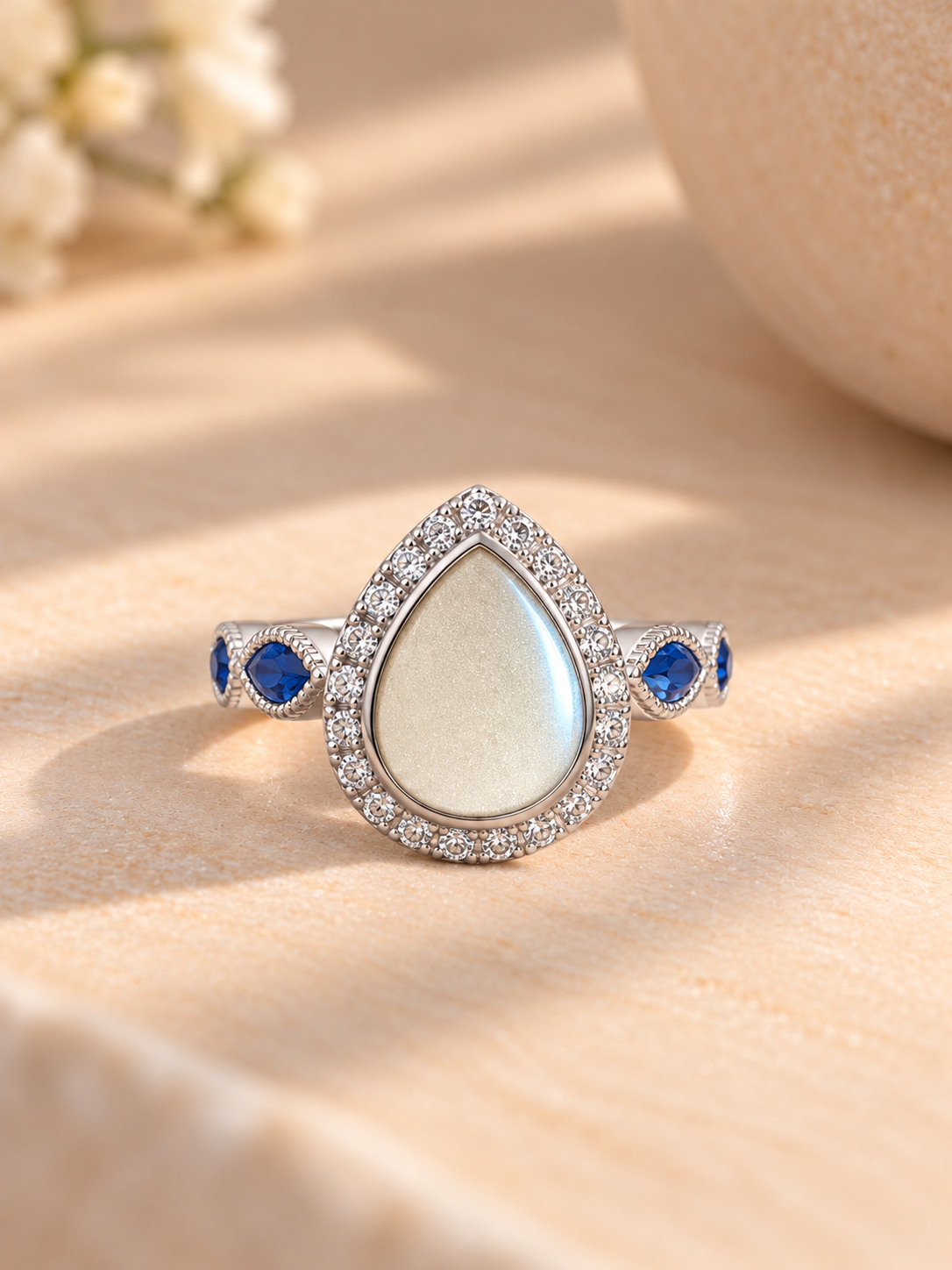 Princess Pear Breastmilk | Memorial Keepsake Ring