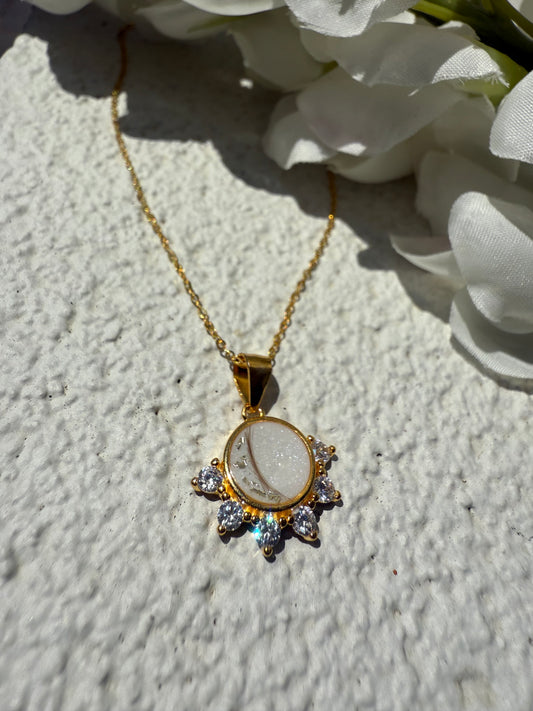 Sparkle Round Keepsake Necklace