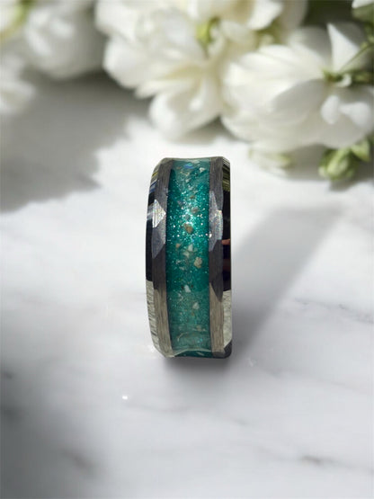 Hammered Breastmilk | Memorial Keepsake Ring