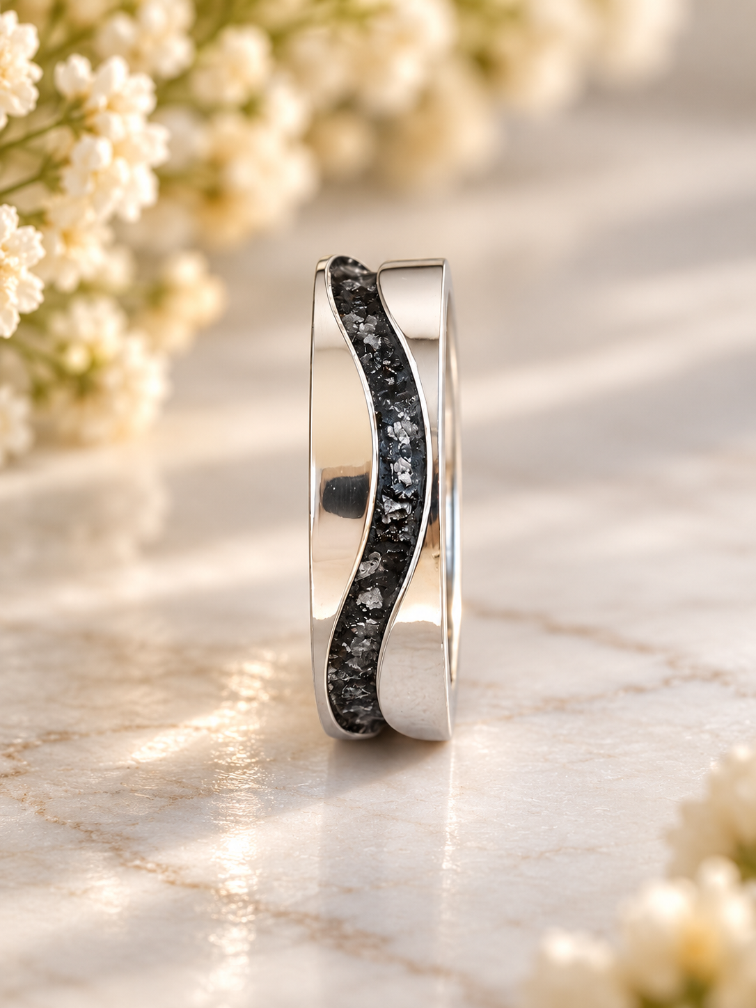 Wave Breastmilk | Memorial Keepsake Ring