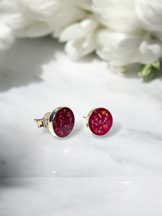 Classic Round Breastmilk | Memorial Keepsake Earrings