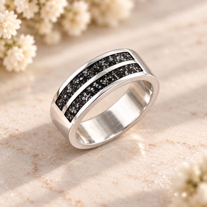 Double Channel Breastmilk | Memorial Keepsake Ring