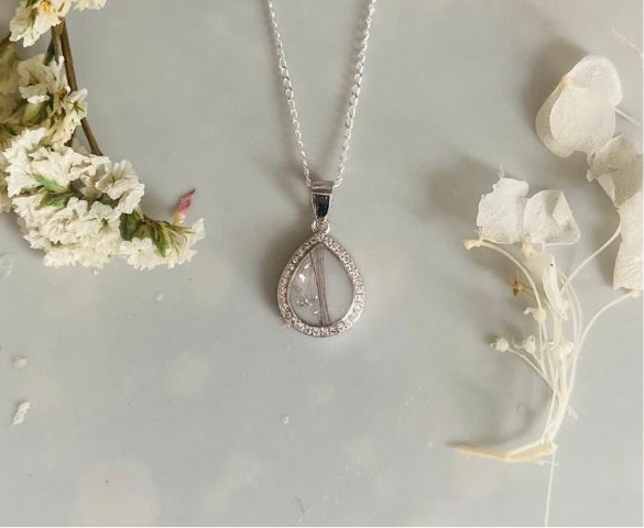 Matilda Keepsake Necklace - Personalised Memorial Pendant in Silver or Gold