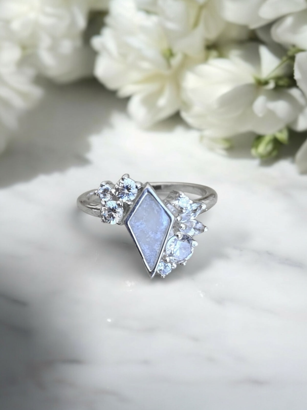 Breastmilk preserved into a beautiful ring to honour motherhood and breastfeeding. 