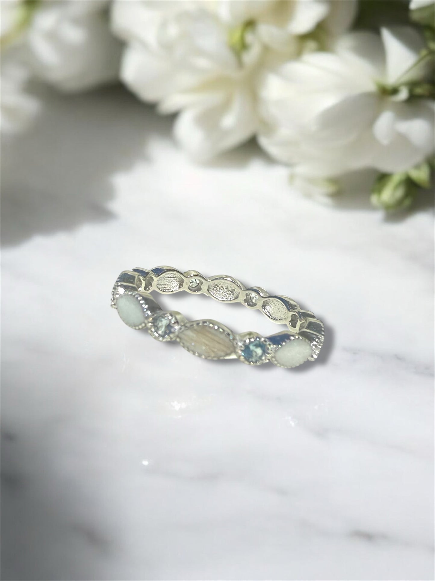 Eternal Birthstone Breastmilk | Memorial Keepsake Ring