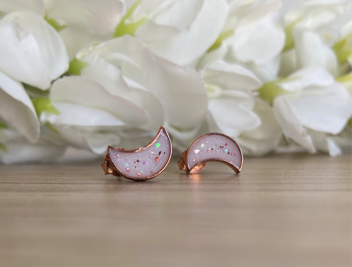 Keepsake Earrings - Moon-Shaped Jewelry in Silver, Gold & 14K Options