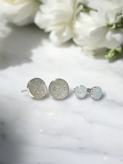 Classic Round Breastmilk | Memorial Keepsake Earrings