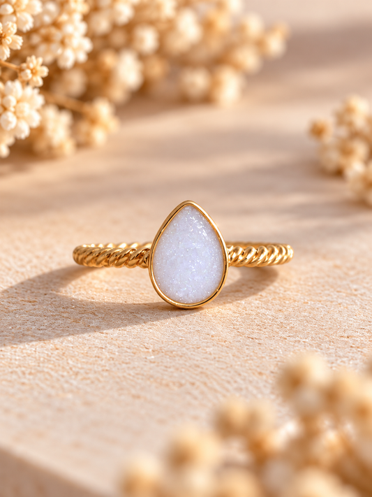 Twisted Pear Breastmilk | Memorial Keepsake Ring