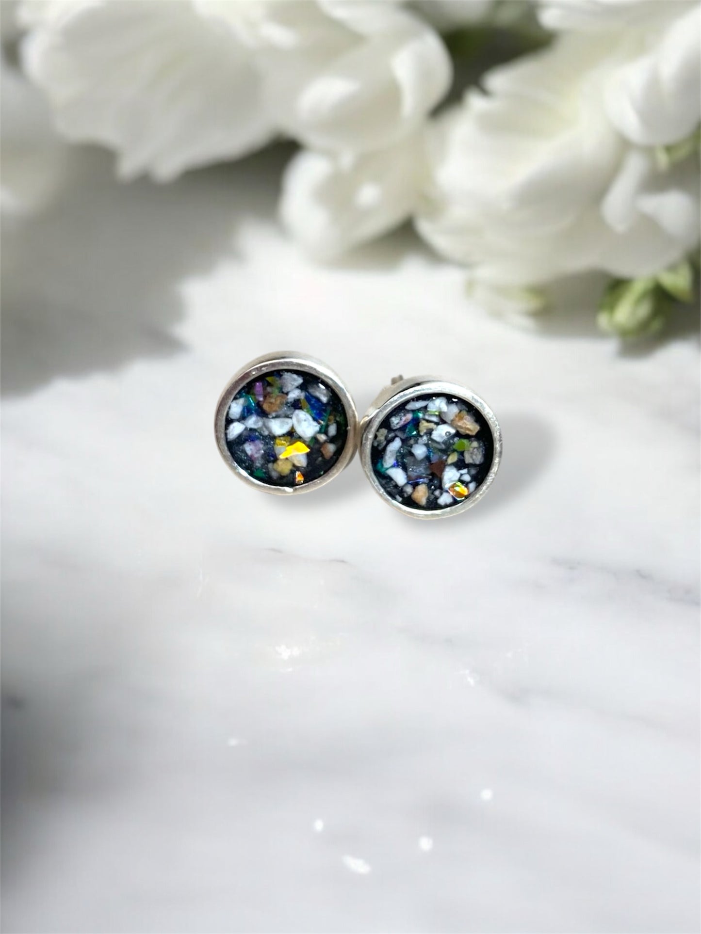 Classic Round Breastmilk | Memorial Keepsake Earrings
