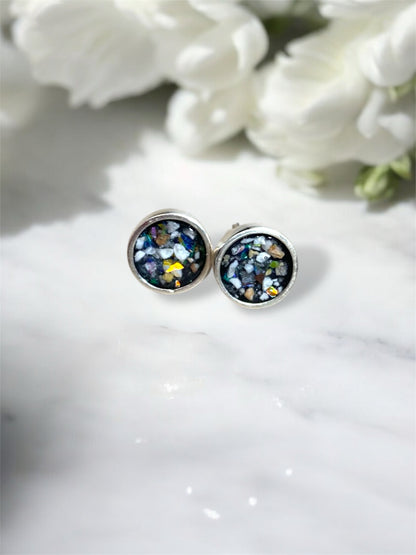 Classic Round Breastmilk | Memorial Keepsake Earrings
