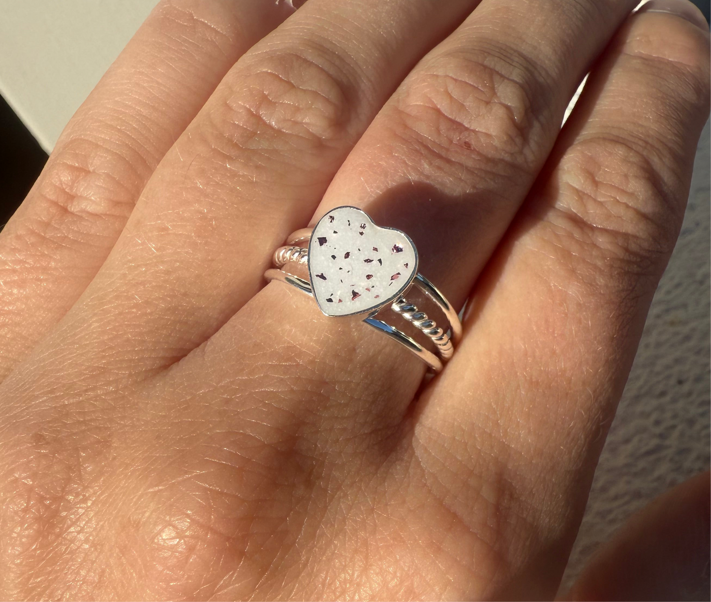 Trio Love Keepsake Ring - Personalized Handmade Jewelry in Silver or Gold