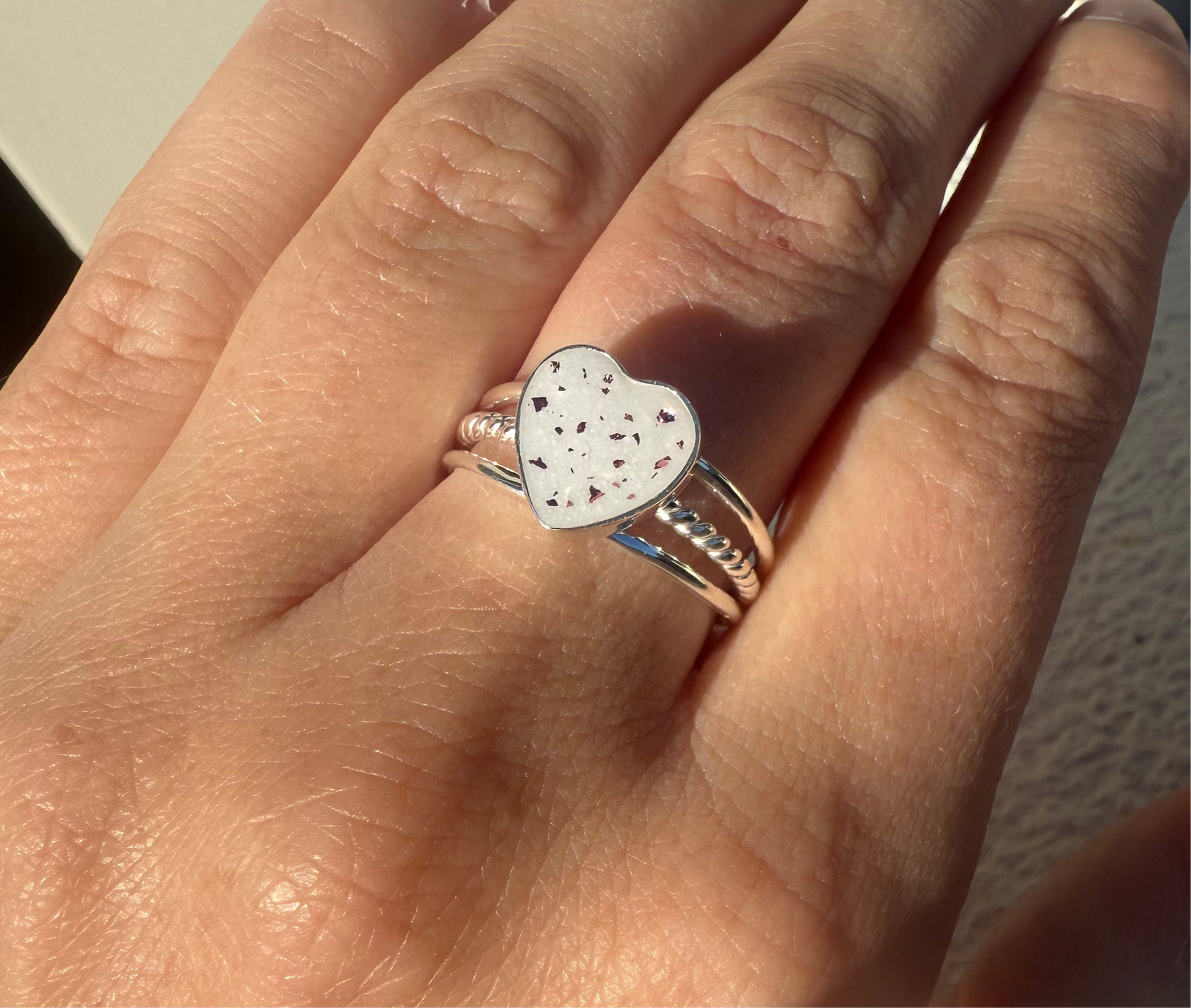 Trio Love Keepsake Ring - Personalized Handmade Jewelry in Silver or Gold