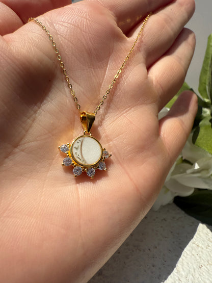 Sparkle Round Keepsake Necklace