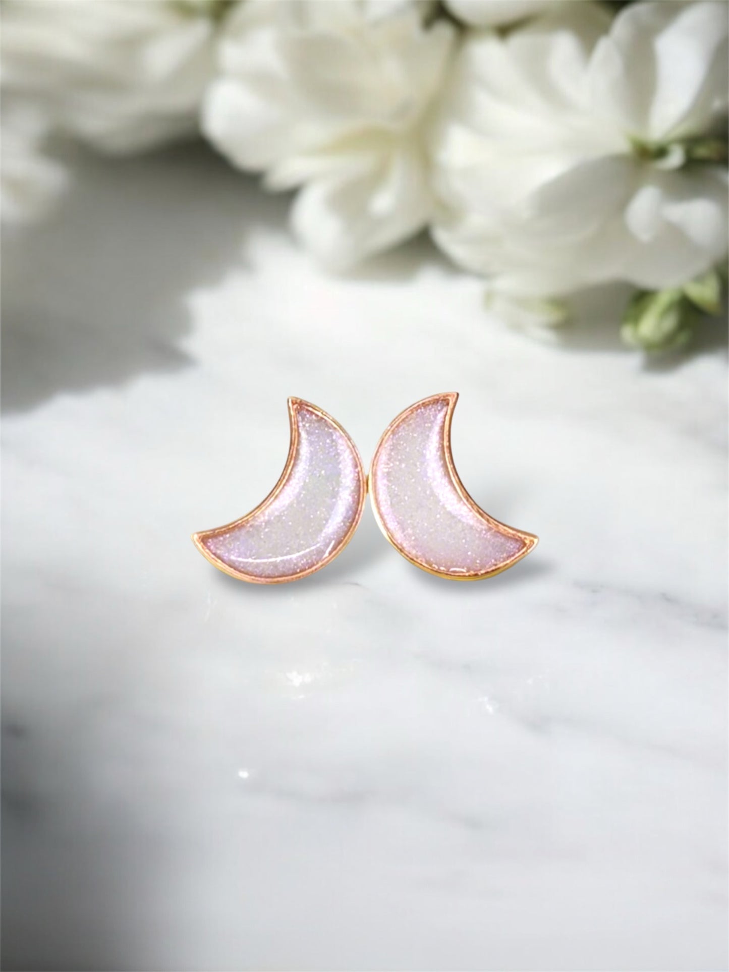 Loved To The Moon Breastmilk | Memorial Keepsake Earrings
