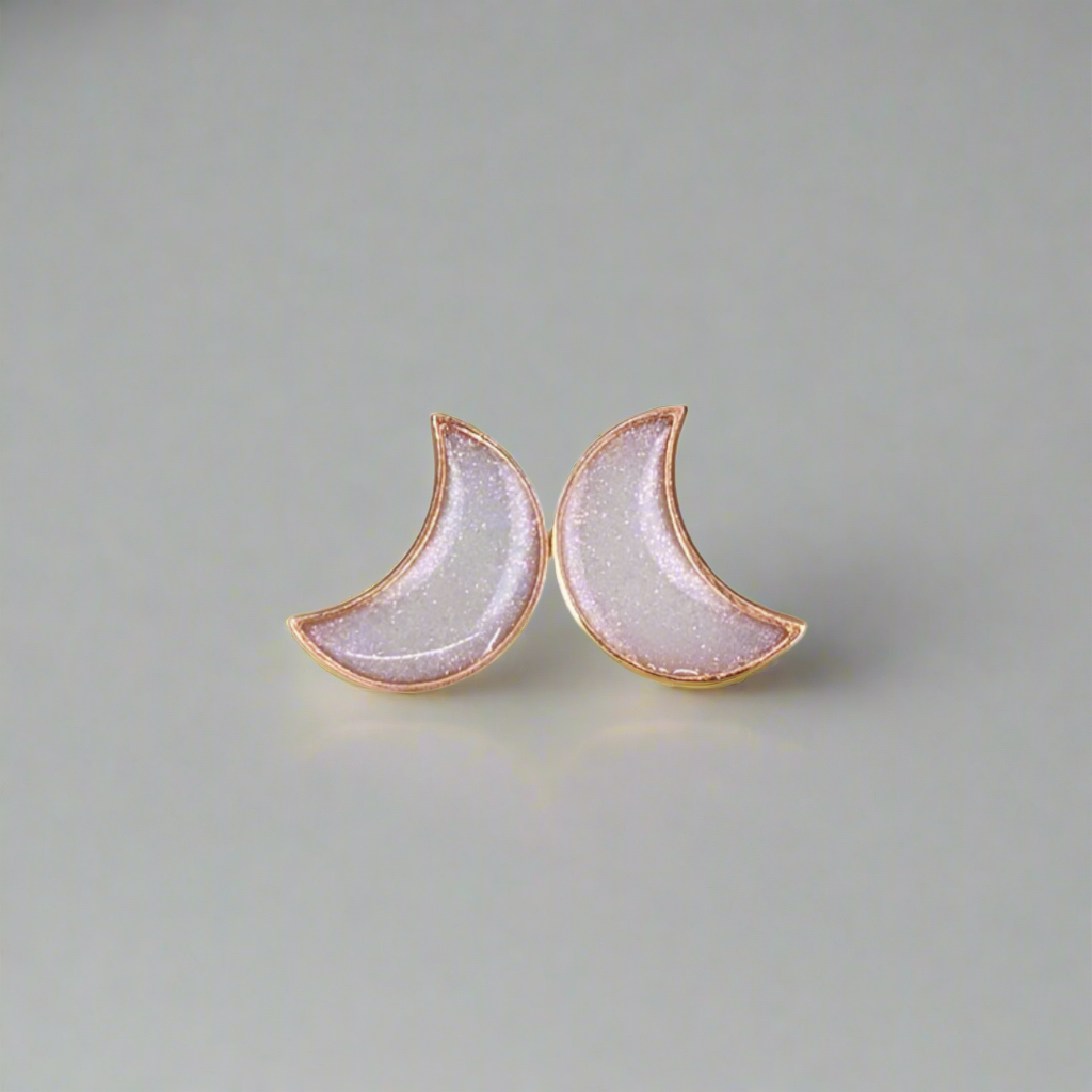 Keepsake Earrings - Moon-Shaped Jewelry in Silver, Gold & 14K Options