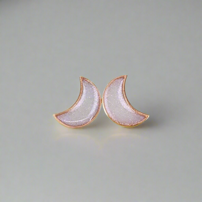 Keepsake Earrings - Moon-Shaped Jewelry in Silver, Gold & 14K Options