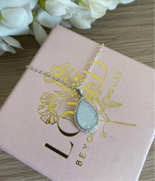 Matilda Keepsake Necklace - Personalised Memorial Pendant in Silver or Gold