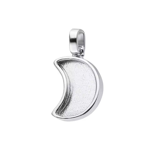 Half Moon Breastmilk | Memorial Keepsake Necklace