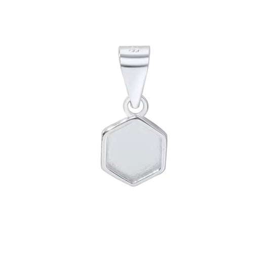 Hexagon Breastmilk | Memorial Keepsake Necklace