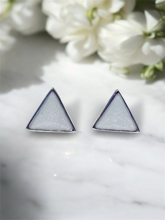 Triangular Breastmilk | Memorial Keepsake Earrings