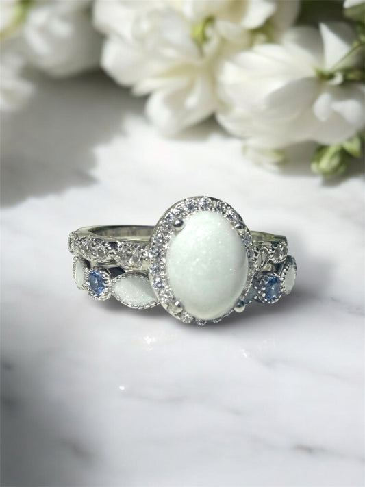 Crowning Glory Breastmilk | Memorial Keepsake Ring - Set