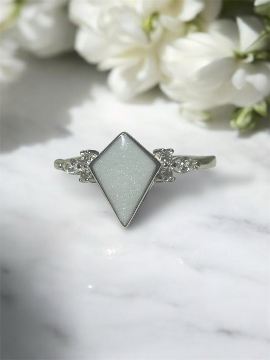 Diamonds In The Sky Breastmilk | Memorial Keepsake Ring