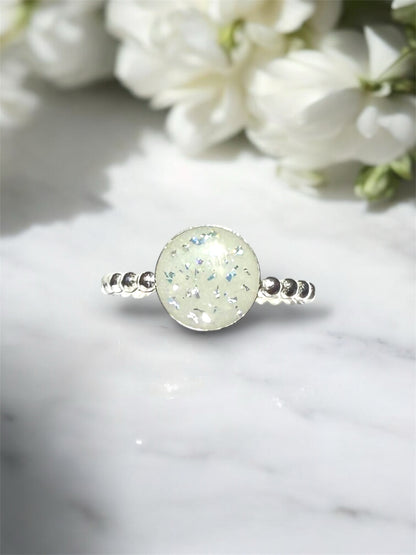 Bubble Band Breastmilk | Memorial Keepsake Ring - Round