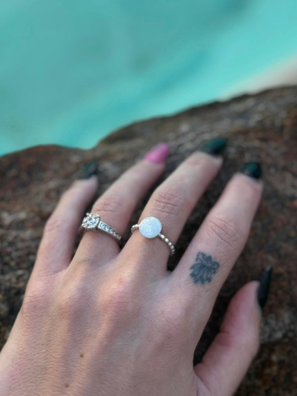 Bubble Band Breastmilk | Memorial Keepsake Ring - Round