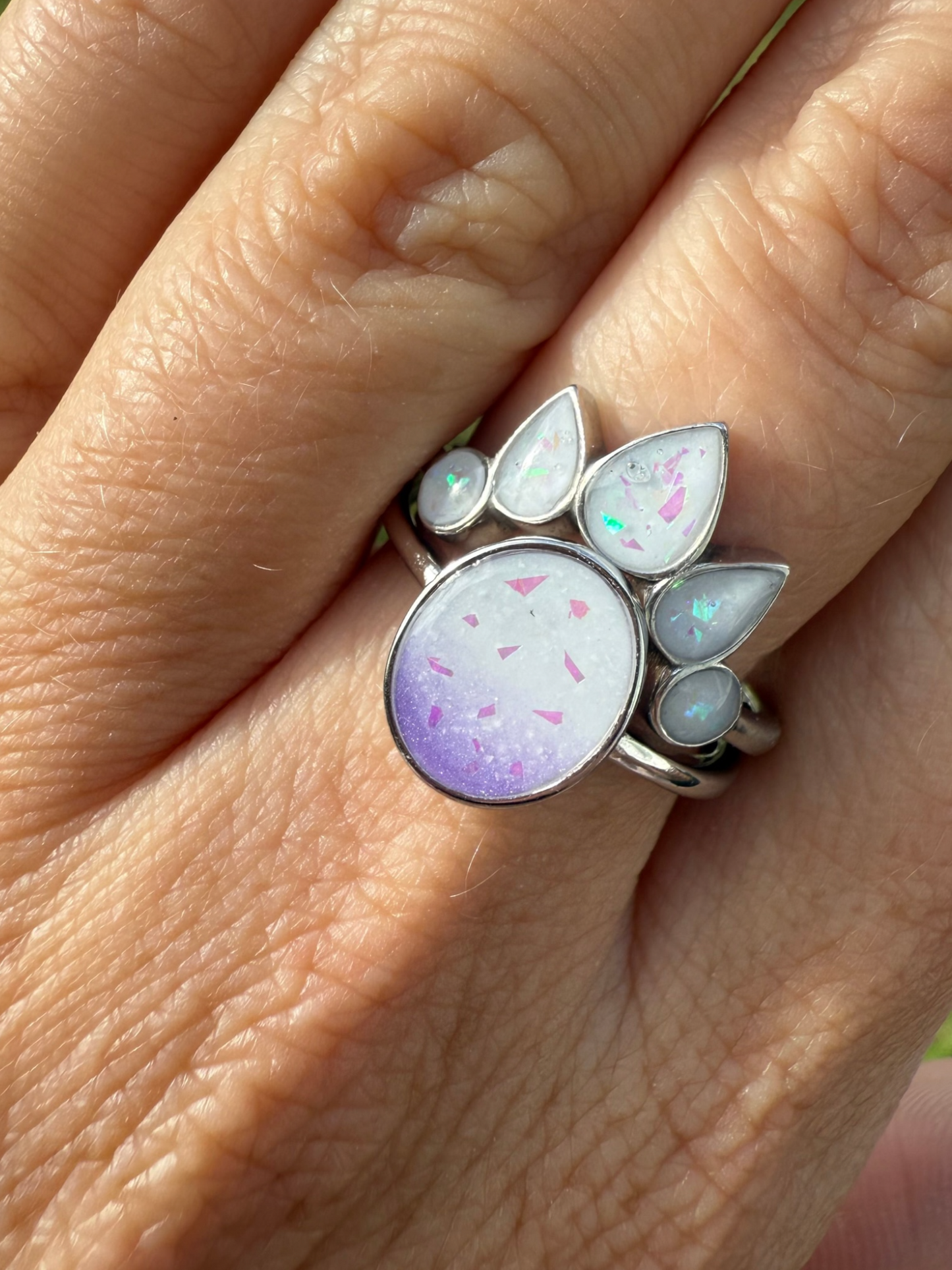 Oval Breastmilk | Memorial Keepsake Ring - Set