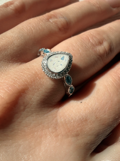 Princess Pear Breastmilk | Memorial Keepsake Ring