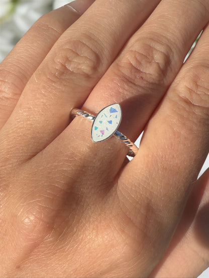 Twisted Marquise Breastmilk | Memorial Keepsake Ring