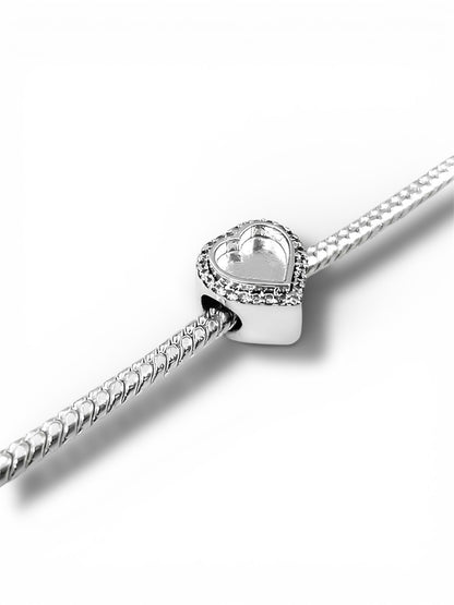 Heart Birthstone Breastmilk | Memorial Keepsake Charm
